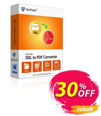 SysTools DXL to PDF Converter - Enterprise  Gutschein SysTools coupon 36906 Aktion: 