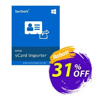 SysTools vCard Importer discount coupon SysTools Summer Sale - 