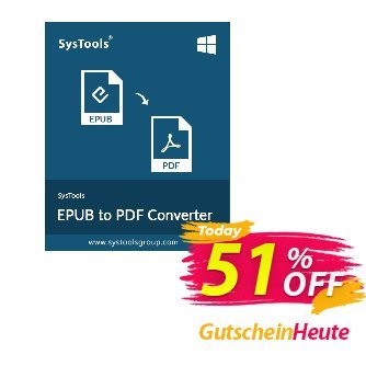 SysTools EPUB to PDF Converter discount coupon 50% OFF SysTools EPUB to PDF Converter , verified - Awful sales code of SysTools EPUB to PDF Converter , tested & approved