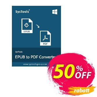 SysTools EPUB to PDF Converter (Business) Coupon, discount SysTools coupon 36906. Promotion: 