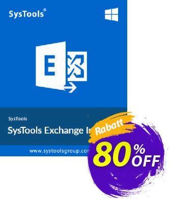 SysTools Exchange Import Coupon, discount 80% OFF SysTools Exchange Import, verified. Promotion: Awful sales code of SysTools Exchange Import, tested & approved