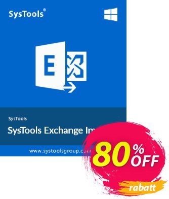 SysTools Exchange Import (100 User Mailboxes) Coupon, discount SysTools Summer Sale. Promotion: 