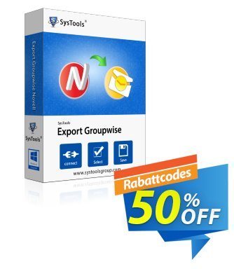 SysTools Export GroupWise (Business) Coupon, discount SysTools coupon 36906. Promotion: 