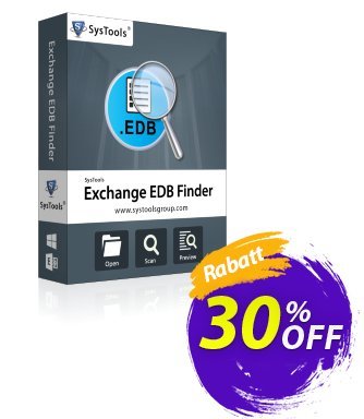 SysTools EDB Finder (Enterprise License) Coupon, discount SysTools coupon 36906. Promotion: 