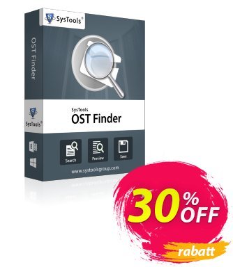 SysTools Outlook OST Finder (Enterprise License) Coupon, discount SysTools coupon 36906. Promotion: 