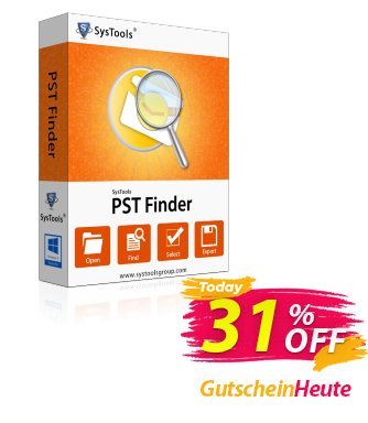 SysTools PST Finder Coupon, discount SysTools Summer Sale. Promotion: 