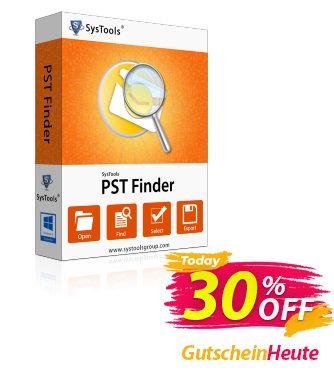 SysTools PST Finder - Business License  Gutschein SysTools coupon 36906 Aktion: 