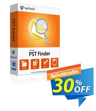 SysTools PST Finder (Enterprise License) Coupon, discount SysTools coupon 36906. Promotion: 