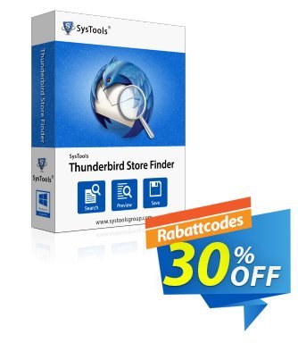 SysTools Thunderbird Store Finder (Business) Coupon, discount SysTools coupon 36906. Promotion: 