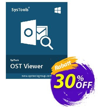 SysTools OST Viewer Pro - 10 Users  Gutschein SysTools coupon 36906 Aktion: 