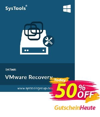 SysTools VMware Recovery Coupon, discount 50% OFF SysTools VMware Recovery, verified. Promotion: Awful sales code of SysTools VMware Recovery, tested & approved