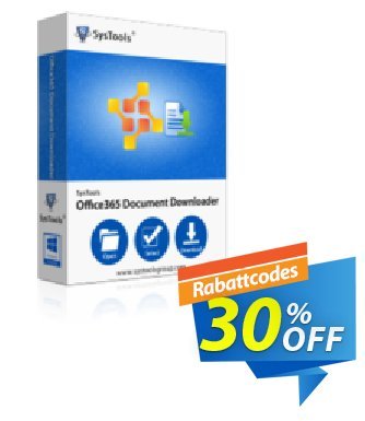 SysTools Office 365 Document Downloader (500 Users) discount coupon SysTools coupon 36906 - 