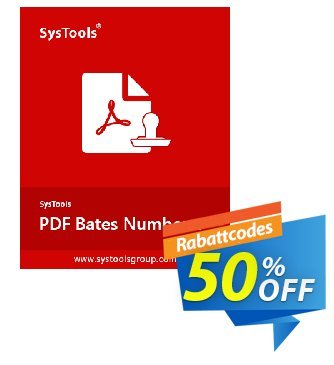 SysTools PDF Bates Numberer (Enterprise) Coupon, discount 30% OFF SysTools PDF Bates Numberer (Enterprise), verified. Promotion: Awful sales code of SysTools PDF Bates Numberer (Enterprise), tested & approved