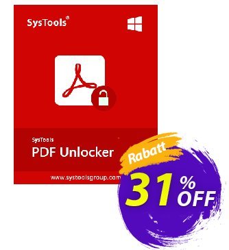 SysTools PDF Unlocker Coupon, discount SysTools PDF Unlocker impressive offer code 2024. Promotion: 