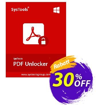 SysTools PDF Unlocker (Business) discount coupon SysTools coupon 36906 - 