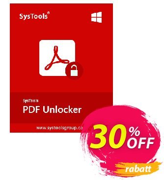 SysTools PDF Unlocker (Enterprise) discount coupon SysTools coupon 36906 - 
