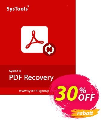 SysTools PDF Recovery (Enterprise License) Coupon, discount SysTools Summer Sale. Promotion: 