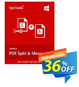 SysTools PDF Split & Merge Coupon, discount SysTools coupon 36906. Promotion: 