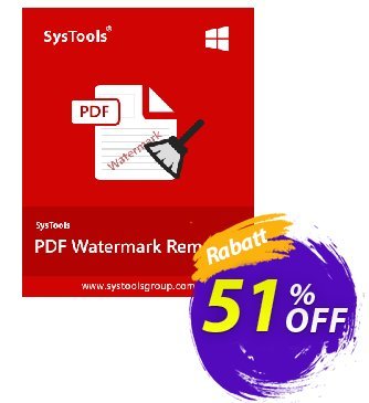 SysTools PDF Watermark Remover discount coupon SysTools Summer Sale - 