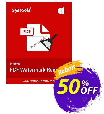 SysTools PDF Watermark Remover (Enterprise) Coupon, discount SysTools coupon 36906. Promotion: 