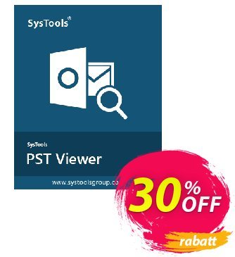 SysTools Outlook PST Viewer Pro Coupon, discount SysTools Spring Sale. Promotion: 