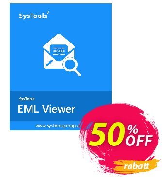 SysTools EML Viewer Pro - 50 Users  Gutschein SysTools coupon 36906 Aktion: 