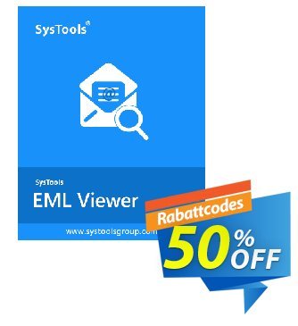 SysTools EML Viewer Pro (Single User) Coupon, discount SysTools coupon 36906. Promotion: 