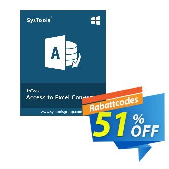 SysTools Access to Excel Converter (Business License) discount coupon SysTools coupon 36906 - 