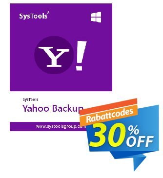 SysTools Yahoo Backup Tool (10 Users) Coupon, discount SysTools coupon 36906. Promotion: 