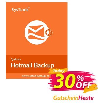 Systools Hotmail Backup - 10 Users  Gutschein SysTools coupon 36906 Aktion: 