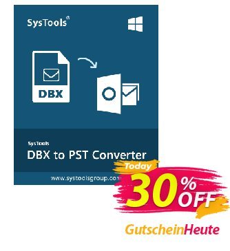 SysTools DBX to PST Converter (Enterprise License) Coupon, discount SysTools coupon 36906. Promotion: SysTools promotion codes 36906