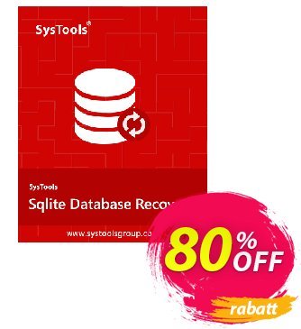 SysTools SQLite Recovery (Business License) Coupon, discount 80% OFF SysTools SQLite Recovery (Business License), verified. Promotion: Awful sales code of SysTools SQLite Recovery (Business License), tested & approved