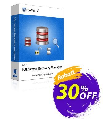 SysTools SQL Server Recovery Manager - Admin License Gutschein SysTools Summer Sale Aktion: SysTools promotion codes 36906