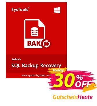 Systools SQL Backup Recovery Coupon, discount SysTools Summer Sale. Promotion: 