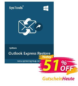 SysTools Outlook Express DBX Recovery Coupon, discount SysTools coupon 36906. Promotion: SysTools promotion codes 36906