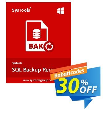 Systools SQL Backup Recovery (Enterprise License) discount coupon SysTools coupon 36906 - 
