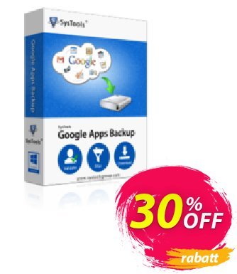 Google Apps Backup - 100 Users License Gutschein SysTools coupon 36906 Aktion: SysTools promotion codes 36906