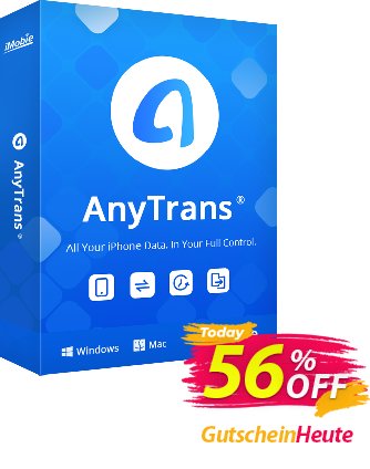 AnyTrans 1 Year Plan Gutschein 50% OFF AnyTrans 1 Year Plan, verified Aktion: Super discount code of AnyTrans 1 Year Plan, tested & approved