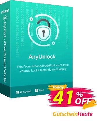 AnyUnlock - Unlock Apple ID - One-Time Purchase/5 DevicesDiskont AnyUnlock for Windows - Unlock Apple ID - One-Time Purchase/5 Devices Formidable discount code 2024
