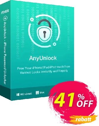 AnyUnlock - Remove Screen Time - One-Time Purchase/5 DevicesDiskont AnyUnlock for Windows - Remove Screen Time - One-Time Purchase/5 Devices Awful offer code 2024