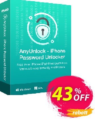 AnyUnlock - Find Apple ID - One-Time Purchase/5 DevicesDiskont AnyUnlock for Windows - Find Apple ID - One-Time Purchase/5 Devices Special promo code 2024