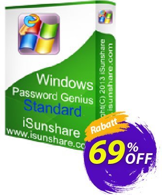 iSunshare Windows Password Genius Standard Coupon, discount iSunshare discount (47025). Promotion: iSunshare discount coupons