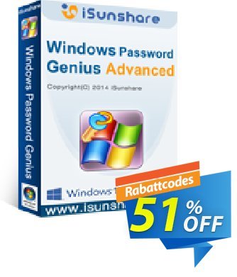 iSunshare Windows Password Genius for Mac Advanced Coupon, discount iSunshare discount (47025). Promotion: iSunshare discount coupons iSunshare Windows Password Genius