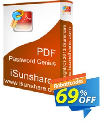 iSunshare PDF Password Genius discount coupon iSunshare discount (47025) - iSunshare discount coupons