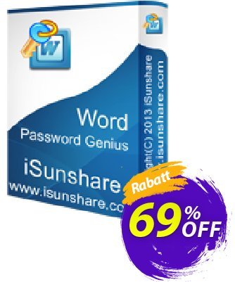 iSunshare Word Password Genius Coupon, discount iSunshare discount (47025). Promotion: iSunshare discount coupons