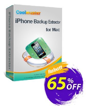Coolmuster iPhone Backup Extractor for Mac Gutschein 65% OFF Coolmuster iPhone Backup Extractor for Mac, verified Aktion: Special discounts code of Coolmuster iPhone Backup Extractor for Mac, tested & approved
