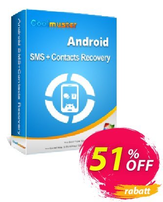 Coolmuster Android SMS+Contacts Recovery - Lifetime License(9 Devices, 3 PCs) discount coupon affiliate discount - 