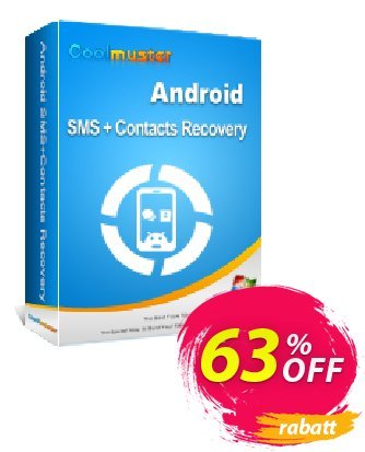 Coolmuster Android SMS + Contacts Recovery 1 Year License Coupon, discount affiliate discount. Promotion: 