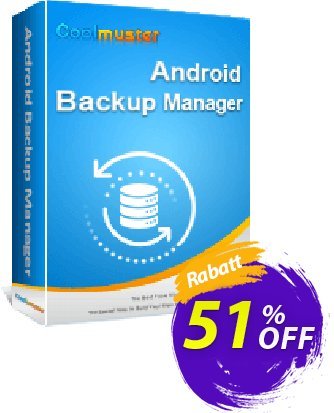 Coolmuster Android Backup Manager - Lifetime License - 10 PCs  Gutschein 50% OFF Coolmuster Android Backup Manager - Lifetime License (10 PCs), verified Aktion: Special discounts code of Coolmuster Android Backup Manager - Lifetime License (10 PCs), tested & approved