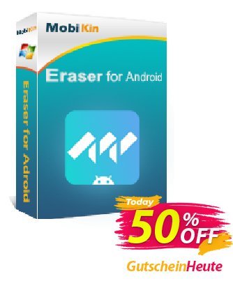 MobiKin Eraser for Android - 1 Year, 26-30PCs License discount coupon 50% OFF - 